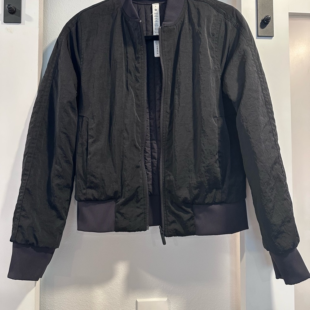 Lululemon Athletica Black Bomber Jacket